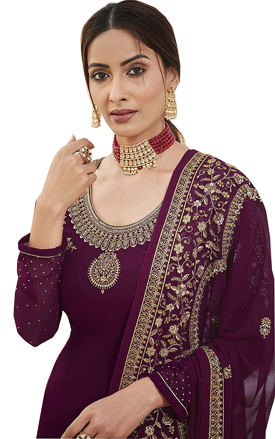Designer kurti with Embroidery Work