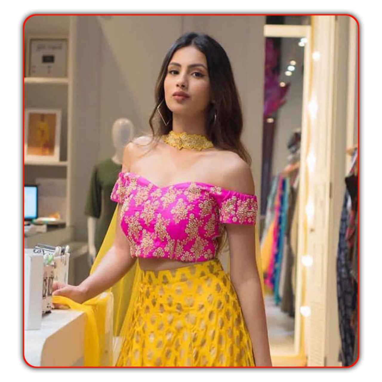 Off Shoulder Choli